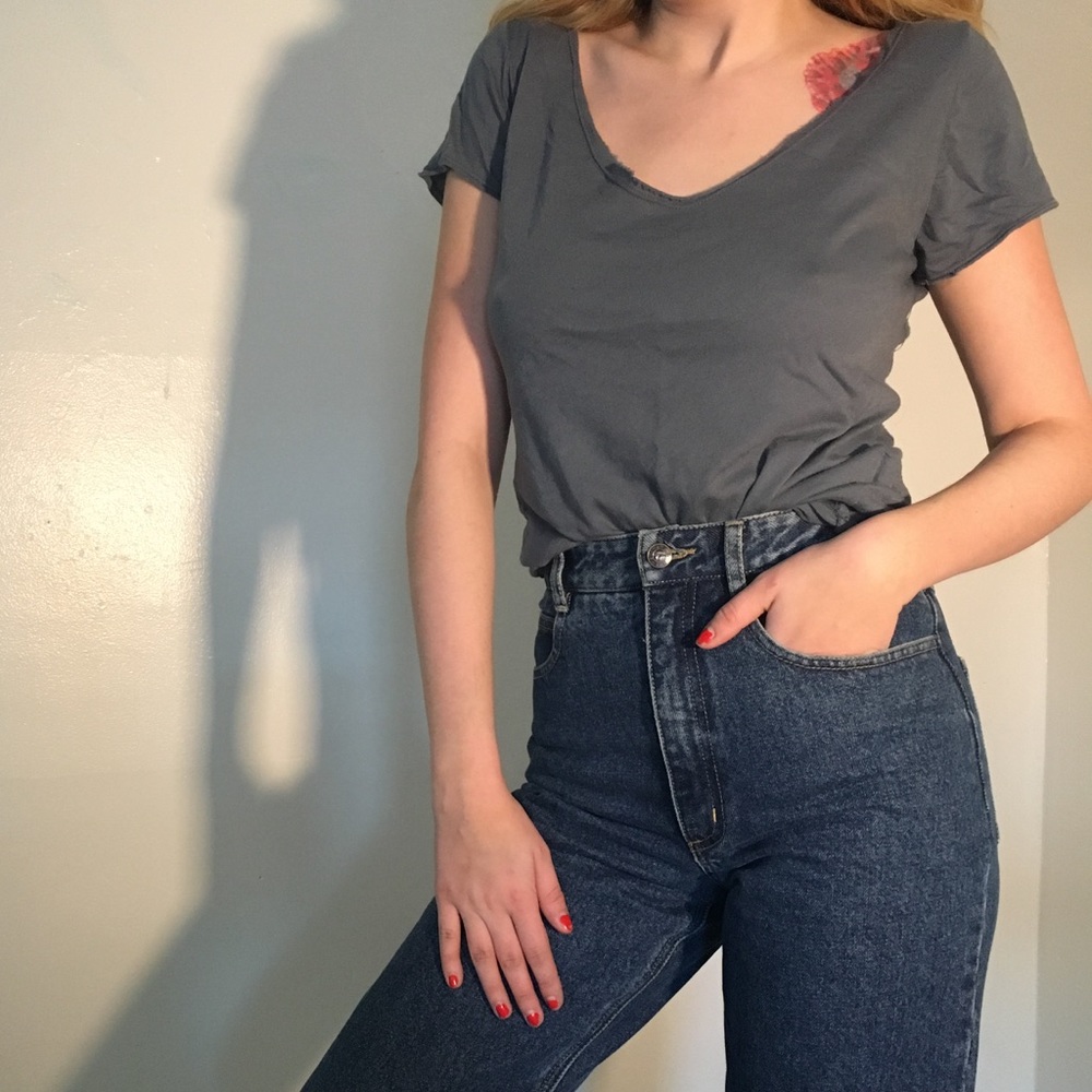 Muted Blue Loose Tshirt